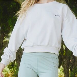 Meadow Ln Marcox Crewneck Crop Pullover Sweatshirt